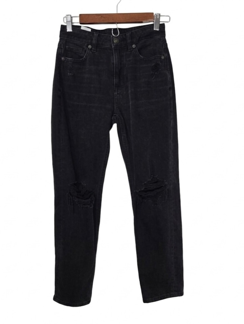 AEO mom straight jeans